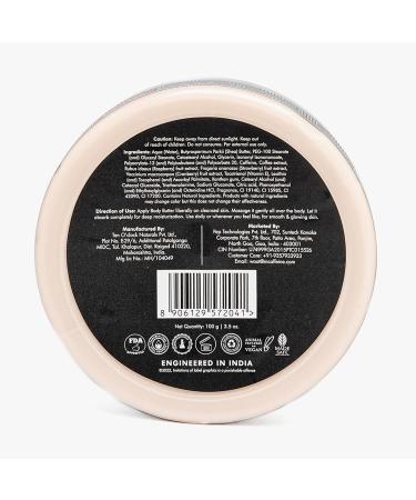 mCaffeine Coffee & Berries Body Butter - Deep Moisturization & Soft Skin | Vitamin C Rich Non-Sticky Moisturizer | Nourishes Dry Skin | Suitable for Women & Men | 100g - Buy Online on GoSupps.com