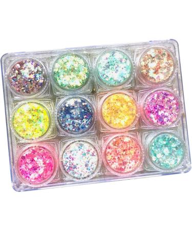  G n rique Glitter face and body makeup Glitter body gel - 12 colors of large glitter makeup Attractive glitter liquid eyeshadow Elegant glitter gel makeup Sci-fi lotion - Buy Online on GoSupps.com