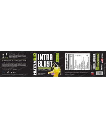NutraBio Labs Intra Blast - Intra Workout Muscle Fuel Passion Fruit 1.6 lb | Premium Amino Energy - Buy Online on GoSupps.com