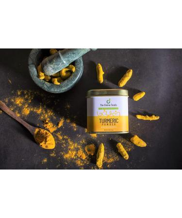 Divine Foods High Curcumin Turmeric Powder - 125g Pack | Powerful Anti-Inflammatory & Antioxidant | Grounded Turmeric for Curries/Smoothies - Buy Online on GoSupps.com