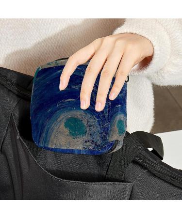 Menstrual Pad Bag with Zipper - Stylish Tampons Collection Pouch for Women & Girls - Hawaii Wave Design - Buy Online on GoSupps.com