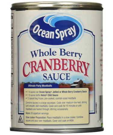 Ocean Spray Whole Berry Cranberry Sauce 14 Oz (Pack of 6) - Bulk Buy for Delicious Meals - Buy Online on GoSupps.com