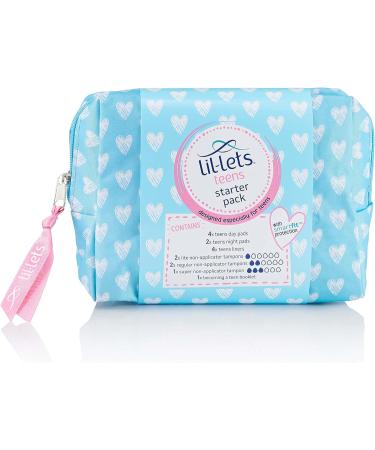Lil-Lets Teens Starter Pack containing Teen Pads Panty Liners & Lil-Lets Non Applicator Tampons - Buy Online on GoSupps.com