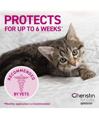 Cheristin for Cats: Fast-Acting Topical Flea Prevention - 6 Doses - Buy Online on GoSupps.com