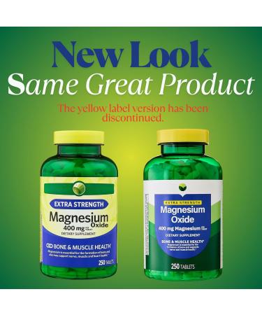 KP+ Magnesium Oxide 400 mg | 250 Tablets | Supports Bone Nerve & Muscle Health | Extra Strength Magnesium Supplement | Pack of 1 - Buy Online on GoSupps.com