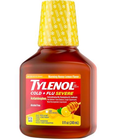 Buy Tylenol Severe Cold & Flu Relief - Honey Lemon Liquid 8 Fl. Oz | Fast International Shipping - Buy Online on GoSupps.com