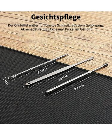 Pedicure Knife Kits Nail Scissors Set Professional Nail Clippers Care Set Nail Set Manicure Tools Folded Bag Men Women Dead Skin Acne Removal - Buy Online on GoSupps.com