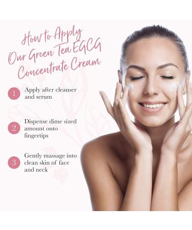100% Pure Green Tea EGCG Face Cream | Anti-Aging Antioxidant Hydrating Moisturizer with Squalene & Caffeine | 1.4 Oz - Perfect for Men & Women - Buy Online on GoSupps.com