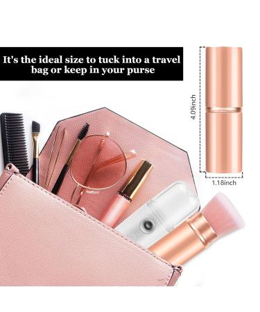 Buy Falliny Retractable Makeup Brush - Portable Kabuki Foundation Brush in Rose Gold for Liquid & Powder Cosmetics - Buy Online on GoSupps.com