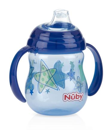 Nuby Designer Series No-Spill Clik-It Grip n' Sip Cup 9oz - Soft Flex Spout - Colors May Vary - Buy Online on GoSupps.com