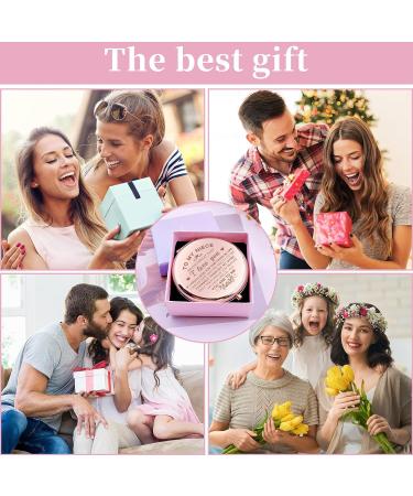 JCHCAMRY Engraved Compact Makeup Mirror - Rose Gold Travel Pocket Cosmetic with Gift Box for Niece - Ideal Birthday, Graduation, Wedding, Anniversary, Christmas Gift from Aunt & Uncle - Buy Online on GoSupps.com