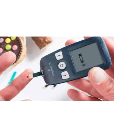 SD CODEFRE Advantage Pack: Blood Sugar Measuring Device Set with 60 Test Strips & 110 Lancets - Diabetes Control Kit for Effective Blood Sugar Monitoring - Buy Online on GoSupps.com