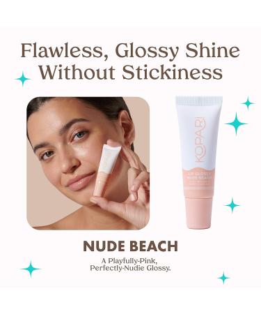 Kopari Nude Peach Lip Glossy 4pk - Buy Internationally | Hydrating & High Shine Lip Gloss Set - Buy Online on GoSupps.com