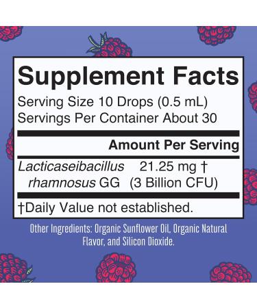 MaryRuth Organics Precision Probiotic Drops for Teens (Raspberry) & Lion's Mane Drops | USDA Organic | Vitamins for Gut Health Cognitive Support & Overall Wellness | Vegan Non-GMO Gluten Free - Buy Online on GoSupps.com