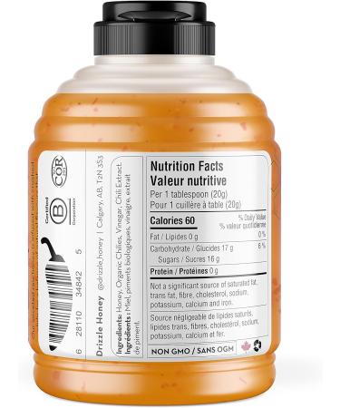 Drizzle Hot Honey - Infused With Crushed Chilis - Raw Unfiltered And Unprocessed - Rich In Nutrients And Beneficial Enzymes - 100% Raw Pure Honey - Gluten-free Paleo-friendly (500g) 2-Pack Hot Honey 500 g (Pack of 2) - Buy Online on GoSupps.com