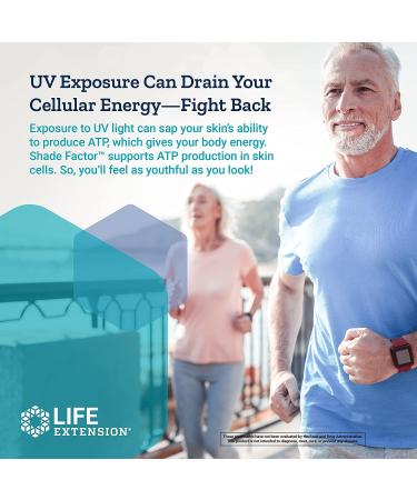 Life Extension Shade Factor 120 Veg Capsules - Optimal Sun Protection & Antioxidant Support - Buy Online on GoSupps.com