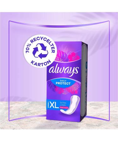 Always Dailies Protect Extra Long Slip Performance - Women's Breathable Fresh Fragrance 40 Pieces Big Pack - Buy Online on GoSupps.com