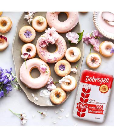 2 x Dobrogeo Faina Alba Din Grau 000 Superior 2Kg | White Wheat Flour Superior 2Kg | Produced by Finely Grinding Wheat from Romania | Whole Family Favorite Treats | Pack of 2 - Buy Online on GoSupps.com