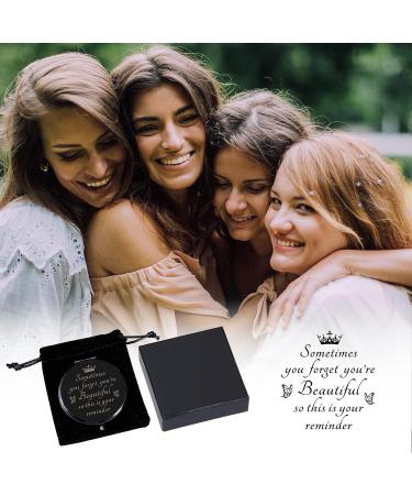 Compact Makeup Mirror - Perfect Valentine's Day Gift for Her - Ideal Stocking Stuffer for Women, Teens, Moms, and Sisters - Buy Online on GoSupps.com