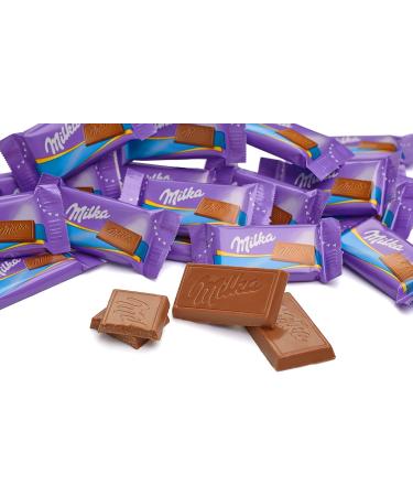  Milka Milka Naps - Milk Chocolate Squares - Practical Format - Display of 355 Units (4.5g) - Buy Online on GoSupps.com