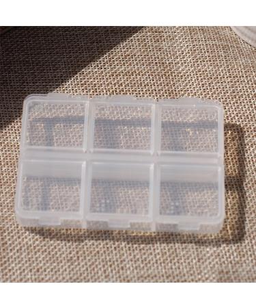 White Pills Organizer - 6 Cell Braille Weekly Travel Case - Medication Aids & Personal Pillbox - Buy Online on GoSupps.com