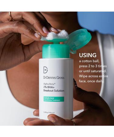 Dr Dennis Gross Alpha Beta 2% BHA+ Breakout Solution - Minimize Pores & Prevent Breakouts - 5 Fl Oz | International Shipping Available - Buy Online on GoSupps.com