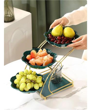 Fruit Basket Bowl 3-Tier Fruit Bowl Multi Tier Fruit Dish/Fruit Bowl Serving Vegetable Fruit Rack Organizer Holder for Kitchen Livingroom Fruit Bowls (Color : B) - Buy Online on GoSupps.com