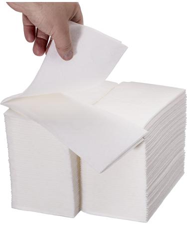 Luxury Disposable Linen-Feel Guest Hand Towels (100 Pack) - Ideal for Dinner Party Wedding - White Cloth-Like Paper Napkins - Buy Online on GoSupps.com