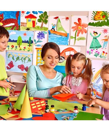 400 Sheets Heavy Duty Construction Paper for Kids - Colored Art Cardstock for DIY Crafts - A4 Size 8.3 x 11.9 Inches - Ideal for Classroom, School, and Drawing Activities - Buy Online on GoSupps.com