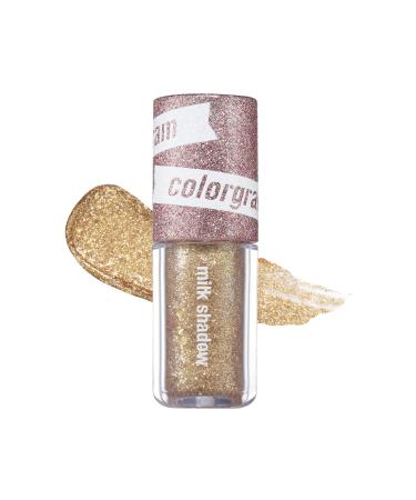 COLORGRAM Milk Bling Shadow - 11 Dazzling Bomb | Pigmented Liquid Glitter Eyeshadow  Long-Lasting Shimmer Type for Daily Makeup 0.11 fl.oz  3.2g