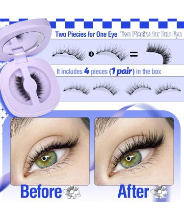 ALICE Magnetic Eyelashes Natural Look Magnetic Lashes Kit with Magnetic Lash Applicator Wispy Cat Eye lashes Reusable Magnetic Eyelashes Kit No Glue or Eyeliner B32 - Buy Online on GoSupps.com