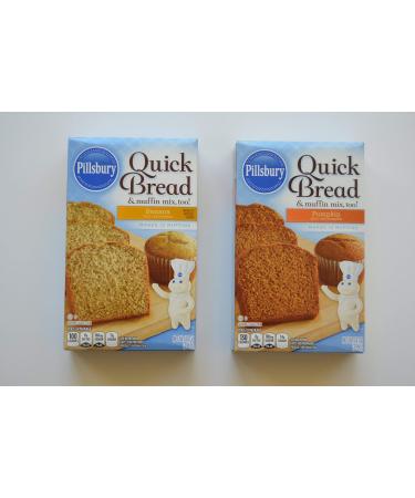 Pillsbury Quick Bread Mixes Bundle of Two  One Each, Banana & Pumpkin - Buy Online on GoSupps.com