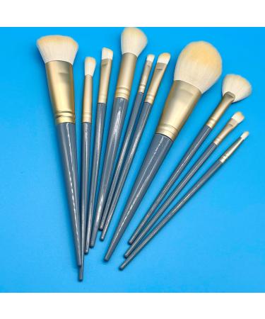 Complete Set of 10 Essential Makeup Brushes for Flawless Foundation Blush Concealer & Eye Shadow International Shipping Available - Buy Online on GoSupps.com