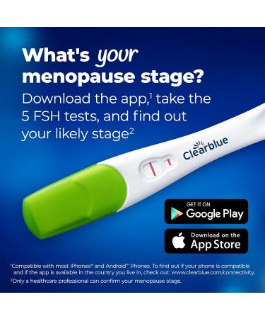 Clearblue Menopause Stage Indicator - 5 Ct | Accurate & Easy-to-Use for Women | International Shipping Available - Buy Online on GoSupps.com