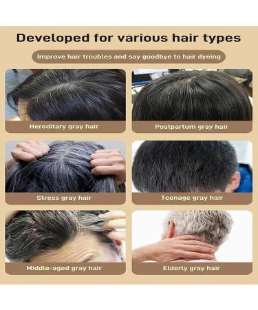  Holdes Blackout Shampoo 240ml He Shou Wu Hair Darkening Deep Purifying Shampoo for Grey Hair Men Women Teens Holdes - Buy Online on GoSupps.com