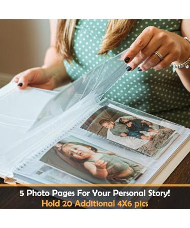 Pearly Tale Baby Memory Book Kit - Gender Neutral Baby Journal with Album Pages, Keepsake Box, Handprint Kit, Milestone Stickers - Perfect Baby Shower Gift - Buy Online on GoSupps.com