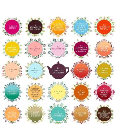 ETS TEE Advent Calendar - 24 Organic Teas | Fruit Herbal Green & Black Tea | Perfect Christmas Gift - Buy Online on GoSupps.com