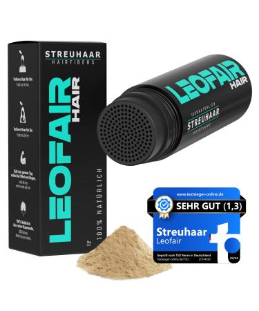Leofair hair compression - 100% natural - scatter hair for full and dense hair in seconds!Premium hairdressing hair - 28g - Perfect look for men & women (dark blonde) - Buy Online on GoSupps.com