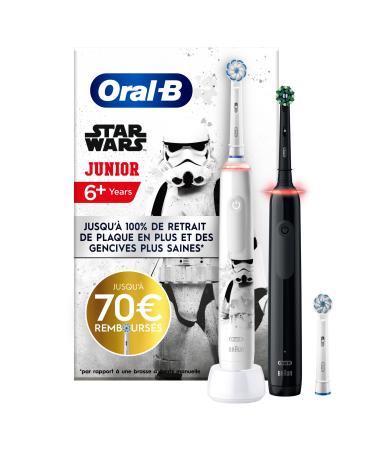 Oral-B electric toothbrushes family edition 2 pieces 1 electrical toothbrush oral-B per 3 black and 1 electric toothbrush oral-b junior Star Wars