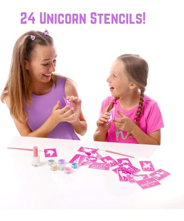 GirlZone Unicorn Glitter Tattoo Studio - Skin-Safe Kids Temporary Sparkle Tattoos for Creative Playtime - Buy Online on GoSupps.com
