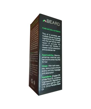 AICHUN BEAUTY Beard Grow Oil - Facial Hair Growth Supplement for Men | Thicker Beard Care & Hair Growth Vitamins 30ml - Buy Online on GoSupps.com