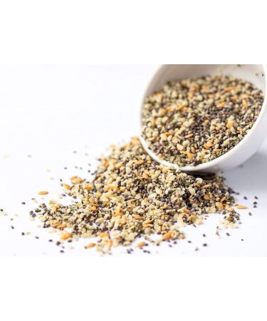 Organic Chia Flax Hemp Seeds Mix 5lb - Non-GMO Vegan Kosher Blend for Smoothies & Salads - Buy Online on GoSupps.com