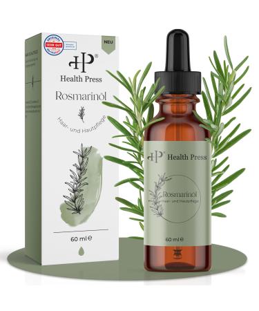 Health Press Huile de Romarin 60 ml Huile Naturelle pour Cuir Chevelu | Stimule la Croissance des Cheveux & R duit la Chute | Soin Capillaire & Peau Pour Tous Types de Cheveux