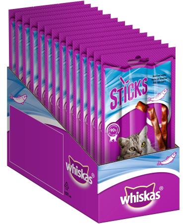 Whiskas Sticks Rich in Salmon 14 x 6 pieces - Buy Online on GoSupps.com