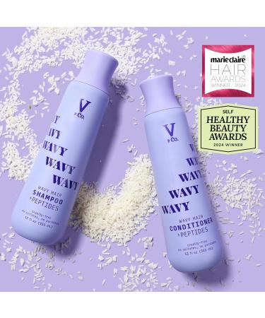 V&Co. Beauty Wavy Hair Nourishing Shampoo | Peptide Technology | 12 oz - Shop Internationally - Buy Online on GoSupps.com