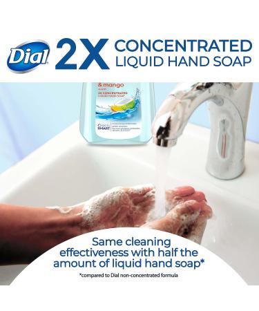 Dial 2X Concentrated Liquid Hand Soap 11 oz Pack of 3 - Coconut Water & Mango - Buy Online on GoSupps.com