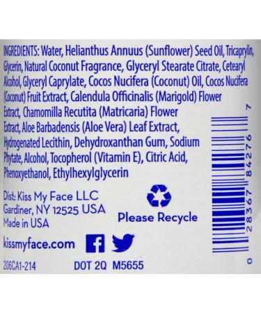 Kiss My Face Coconut Lotion 2-in-1 Continuous Spray - 6 Fl Oz | Shop Internationally for Hydrating Skin Care - Buy Online on GoSupps.com