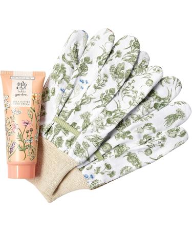Heathcote & Ivory In The Garden Gardening Gloves Set and Shea Butter Hand Cream Gift Set | Gardening Gifts for Women | Hand Care | Vegan Hand Cream | Gardening Accessories| 227 Grams - Buy Online on GoSupps.com
