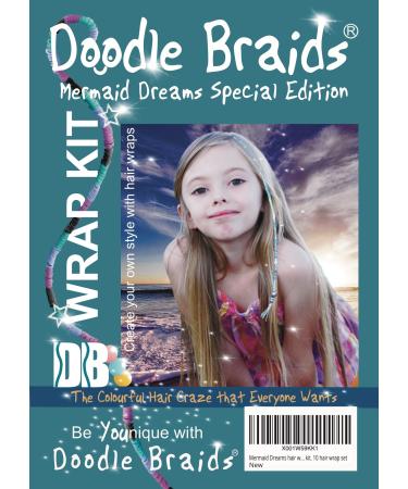 Mermaid Dreams hair wrapping kit girls hair accessories and extensions hair salon kit hair styling gifts for girls. Festival braids made easy DIY kit. 10 hair wrap set - Buy Online on GoSupps.com