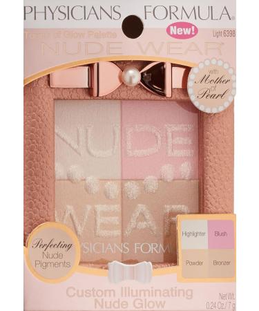 Physicians Formula Nude Wear Custom Glow Palette Light 0.24 oz - Natural Radiance Makeup - Buy Online on GoSupps.com